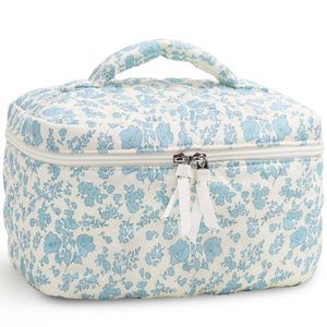 Large Makeup Bag Cute Cosmetic Bag For Women Floral Coquette Aesthetic🌸